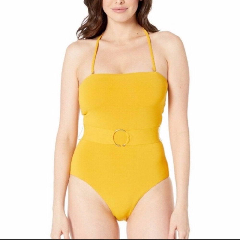 Robin Piccone Luca Bandeau Belted One Piece Swim - Picture 5 of 10